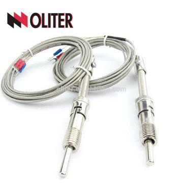 probe ss304 ss316 flexible cable rtd shielded wire thermal resistance manufacturer pt100 temperature sensor